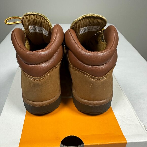 Timberland Lace Up Mid Field Boots Med Brown Nubuck Size 12 Toddler - Picture 3 of 6